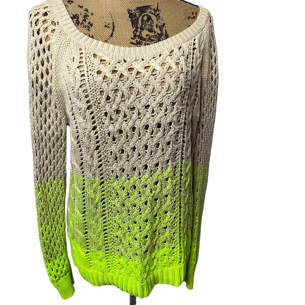 AE OPEN KNIT OMBRÉ SWEATER